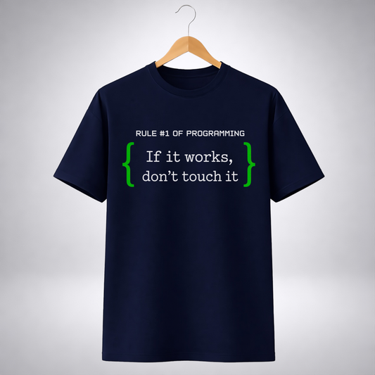 Rule One of Programming (Regular Fit T-Shirt)